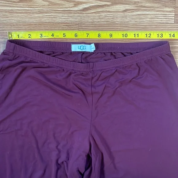 UGG Burgundy Maroon Modal and Elastane Pajama Pants Size Medium - Picture 3 of 7